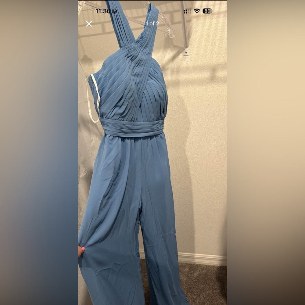 Elegant Blue Jumpsuit